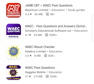 Weac past questions apps 