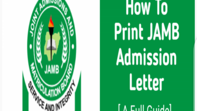 How To Print JAMB admission letter