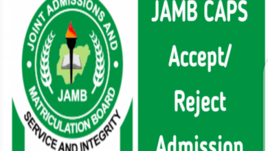 JAMB CAPS - Accept/Reject Admission