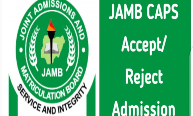 JAMB CAPS - Accept/Reject Admission