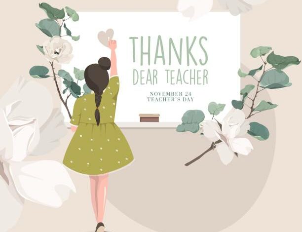 Thank You letter to teacher