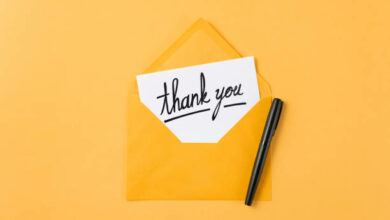 examples of Thank you note