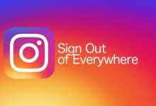 how to log out of instagram