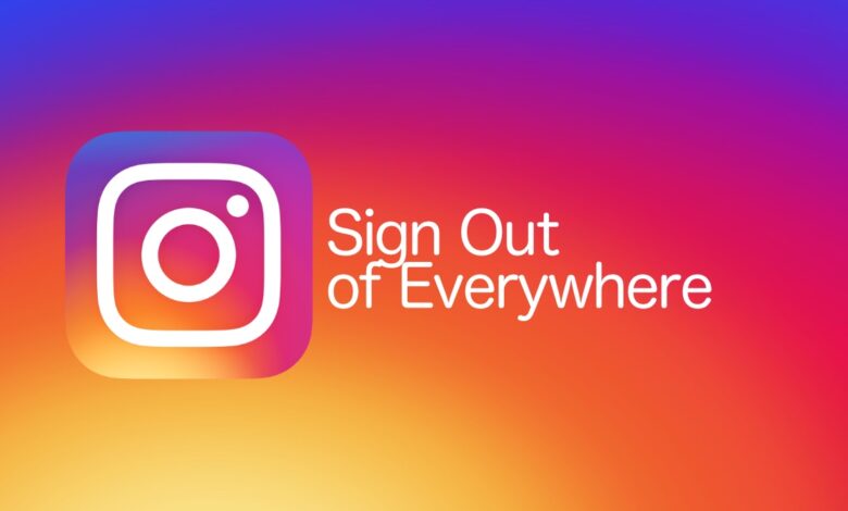 how to log out of instagram