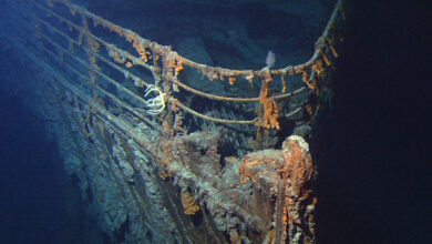 How deep is the Titanic Ship