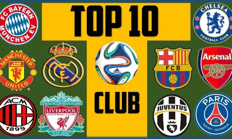The Top 10 Richest Football Clubs In The World